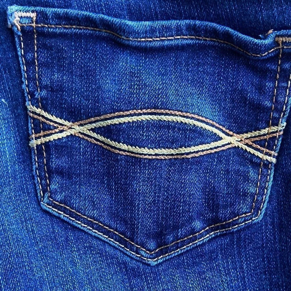 Abercrombie & Fitch Straight Leg Skinny Five Pocket Jeans Size 00R W 24 L 31 - Picture 6 of 16